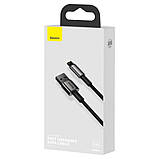 USB кабель Baseus Tungsten Gold USB to Lightning Cable 2.4A (1m) (CALWJ-0), Black, фото 6