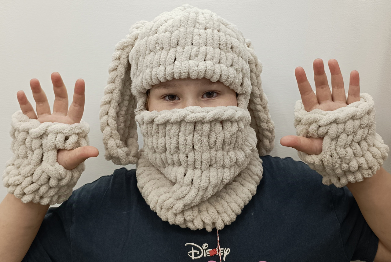 Шапка-балаклава з вушками