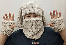 Шапка-балаклава з вушками