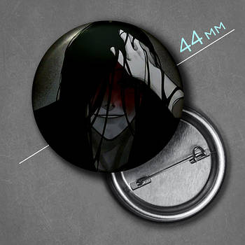 "Містер Кроулінг (Хомісайфер / Homicipher)" значок круглий на булавці Ø44 мм