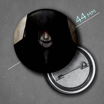 "Містер Кроулінг (Хомісайфер / Homicipher)" значок круглий на булавці Ø44 мм