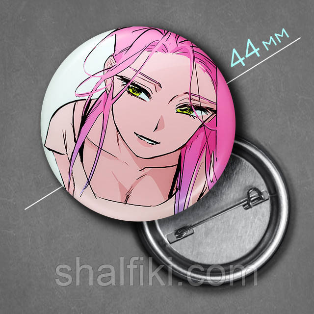 "Мізі (Інопланетна сцена / Alien Stage)" значок круглий на булавці Ø44 мм, фото 1