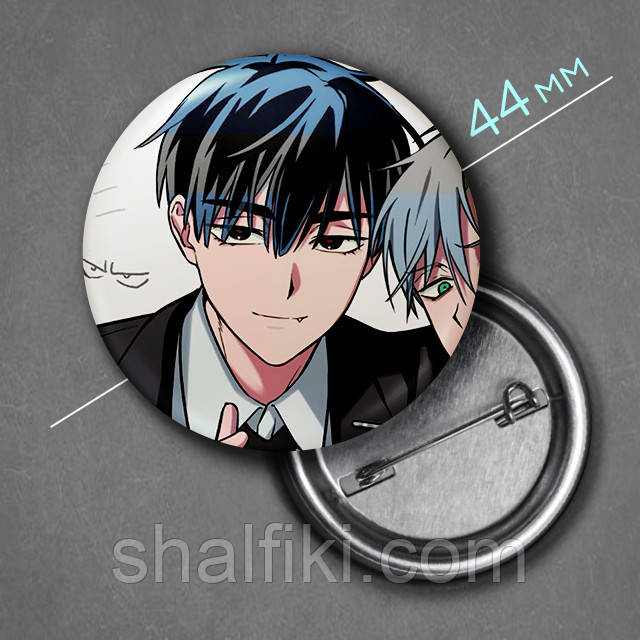 "Іван і Тілл (Інопланетна сцена / Alien Stage)" значок круглий на булавці Ø44 мм, фото 1