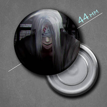 "Містер Сільвер (Хомісайфер / Homicipher)" магніт круглий Ø44 мм