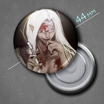 "Містер Сільвер (Хомісайфер / Homicipher)" магніт круглий Ø44 мм