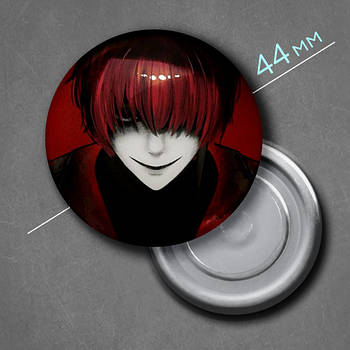 "Містер Скарлетелла (Хомісайфер / Homicipher)" магніт круглий Ø44 мм