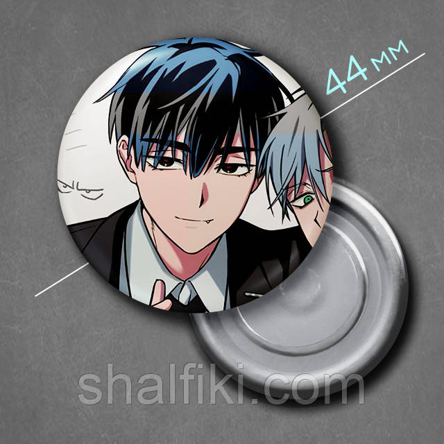 "Іван і Тілл (Інопланетна сцена / Alien Stage)" магніт круглий Ø44 мм, фото 1