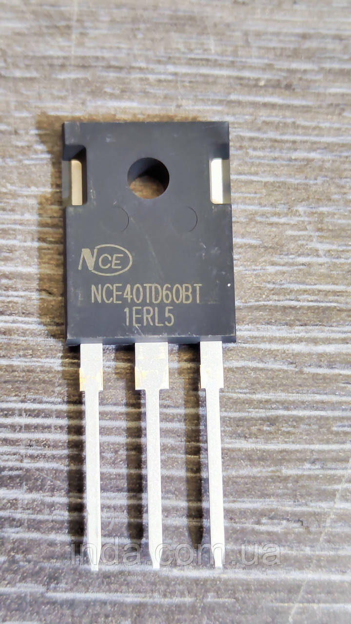Транзистор NCE40TD60BT, Оригінал! 40A/80A, 600V, IGBT, NCE40TD60BP TO-247