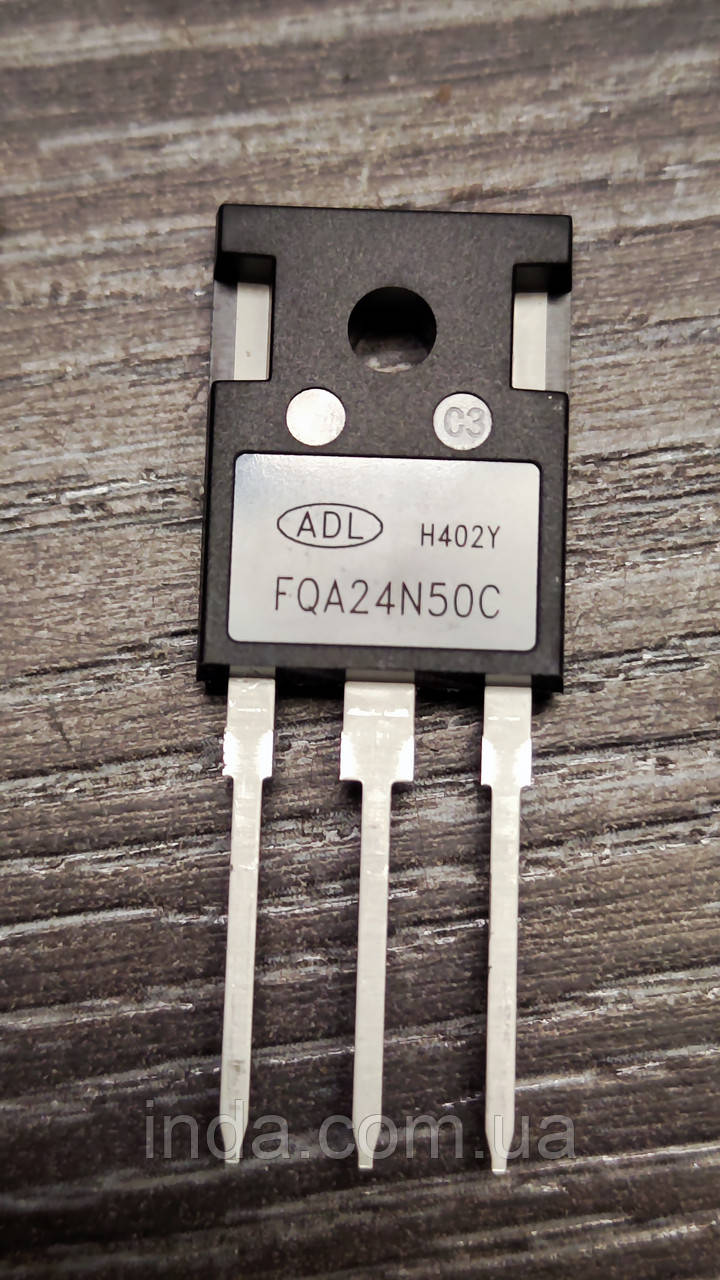 Транзистор FQA24N50C ADL Оригінал!!!  24A, 500V, MOSFET  (заміна KEA20N50, FQA24N50, 24N50, 24N60 CFD 24N60C3) TO-247