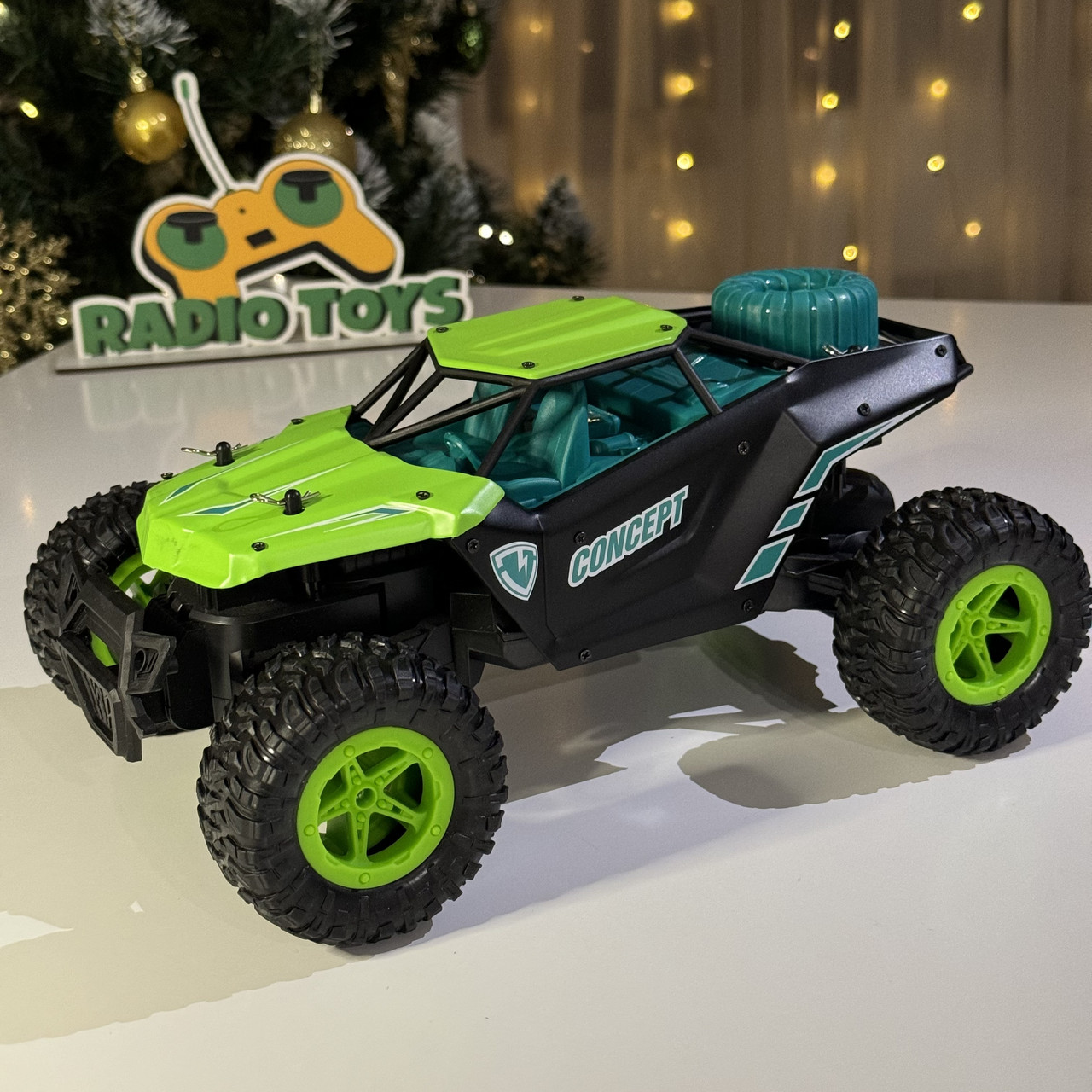 Монстр трак на радіоуправлінні DISRAPTOR-KINETEC Green | Машинки на пульті управління | Джип на радіокеруванні, фото 1