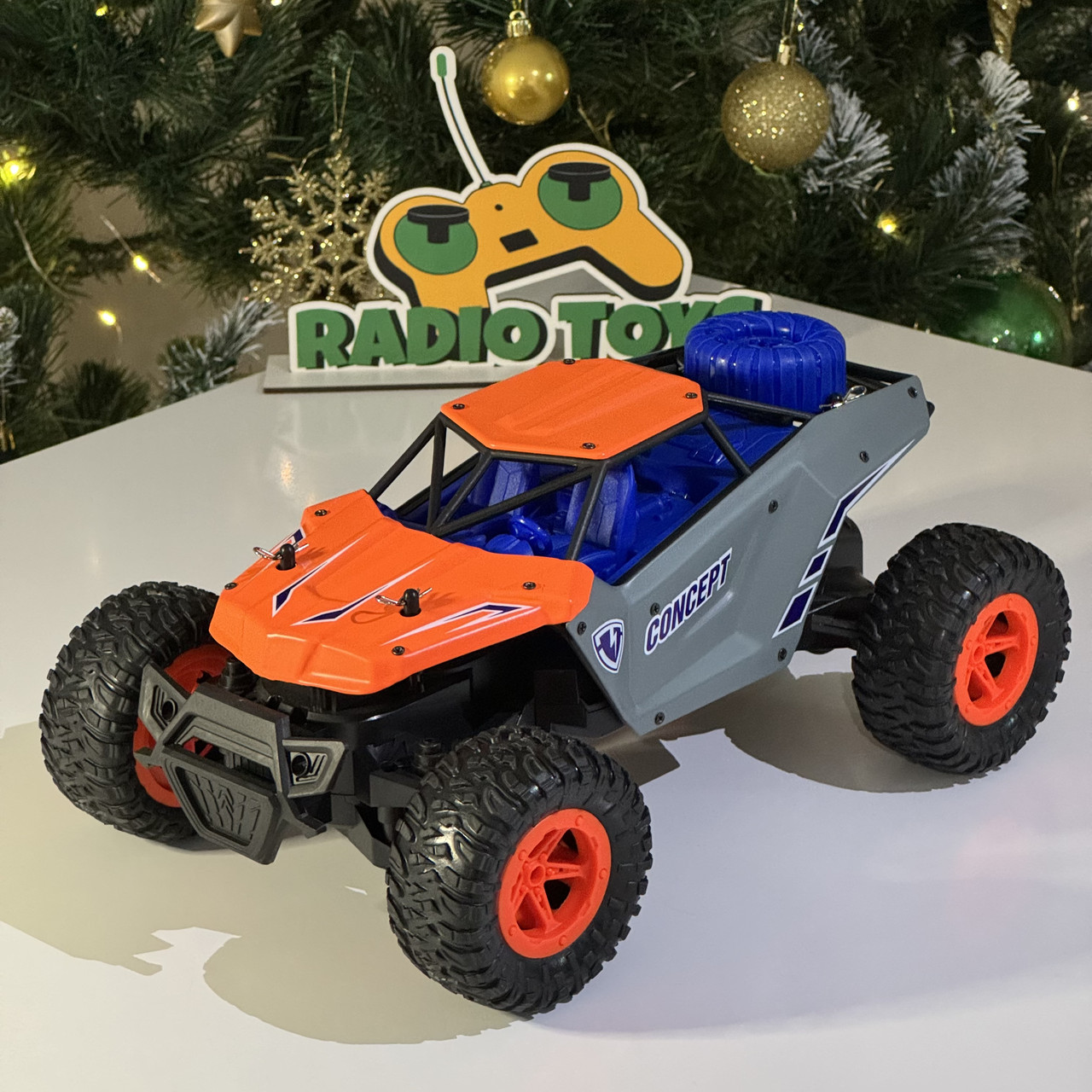 Монстр трак на радіоуправлінні DISRAPTOR-KINETEC Orange | Машинки на пульті управління | Джип на радіокеруванні, фото 1