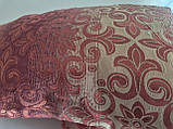 Комплект декоративних подушок Firanka Damask 50х30см 1шт 32х32см 1шт 41х41см 1шт бордовий із золотистим (п_0733), фото 3