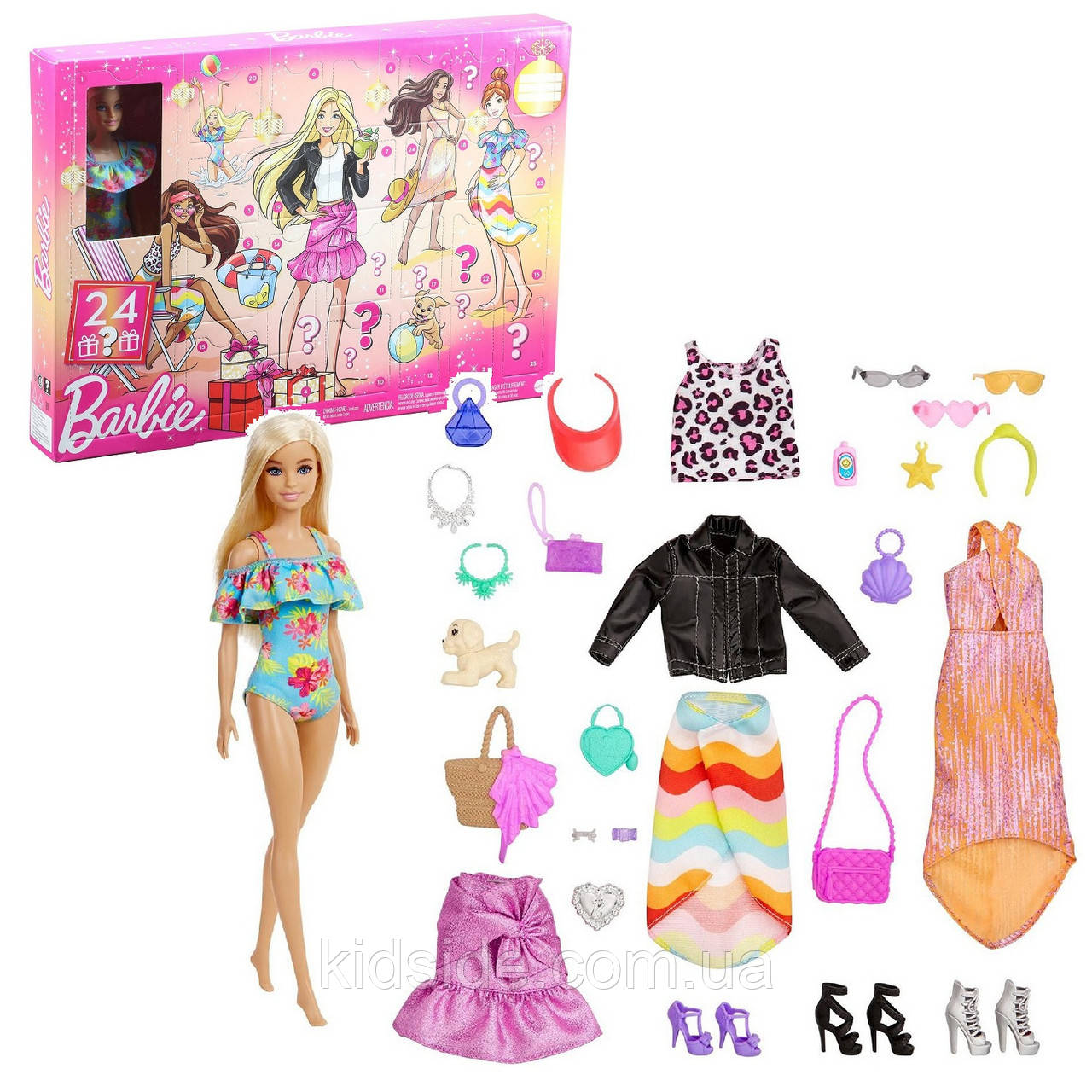 Barbie Advent Calendar GXD64 Лялька Барбі Адвент-календар