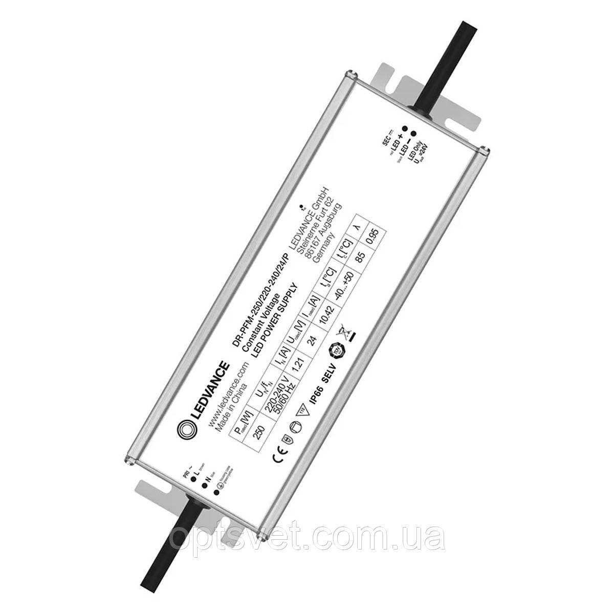 Блок живлення Ledvance DR-PFM 24 V 250 W 10,42A IP66 (4058075240032), фото 1