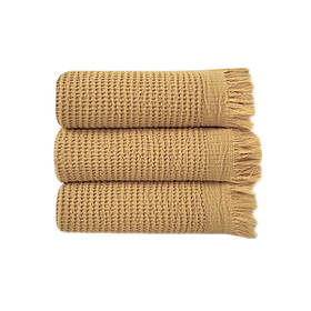 Набір рушників Lotus Home — Rius mustard гірчичний 35*50 (3 од.)