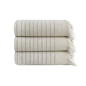 Рушник із льону Lotus Home — Line сірий 50*90