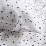 Постільна білизна Lotus Home Фланель - Sky Full білий/сірий полуторний, фото 4