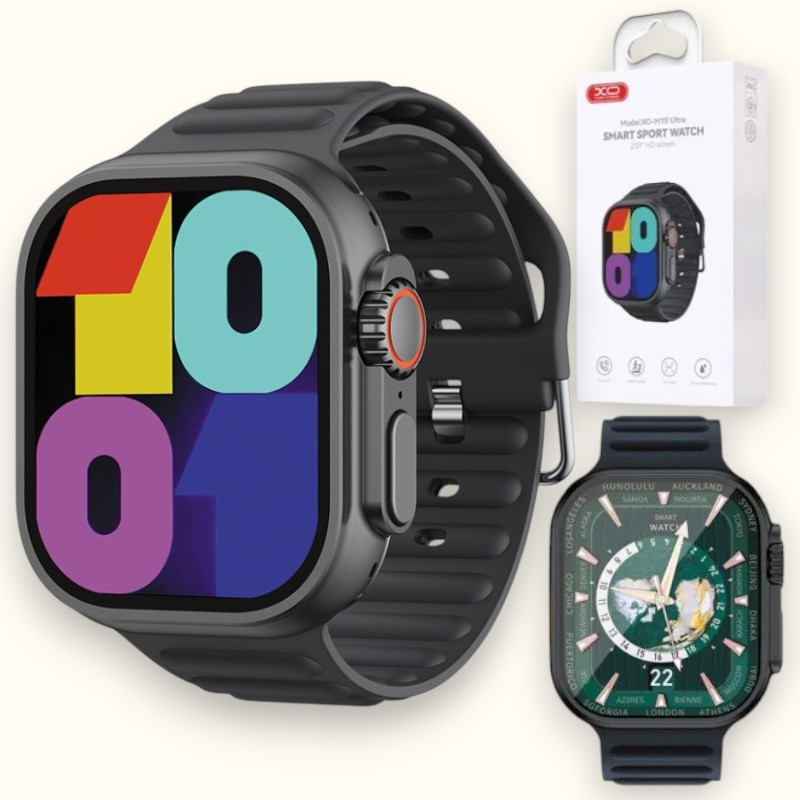 Смарт годинник XO M10 Ultra Sports з підтримкою дзвінка Багатофункціональний розумний годинник телефон, чорний