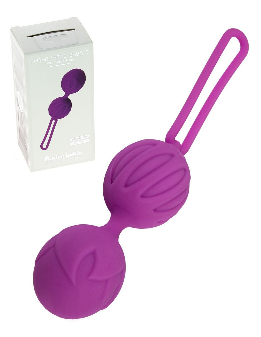 Вагінальні кульки Adrien Lastic Geisha Lastic Bal, розмір S, фіолетові 18+, фото 1