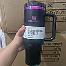 Термос термочашка Stanley Quencher H2.0 Tumbler з нержавіючої сталі 1,18 л Black Chrome Collection KT6007826, фото 4