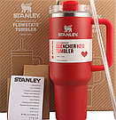 Термос термочашка Stanley Quencher H2.0 Tumbler з нержавіючої сталі 1,18 л Red Carpet KT6007827, фото 7