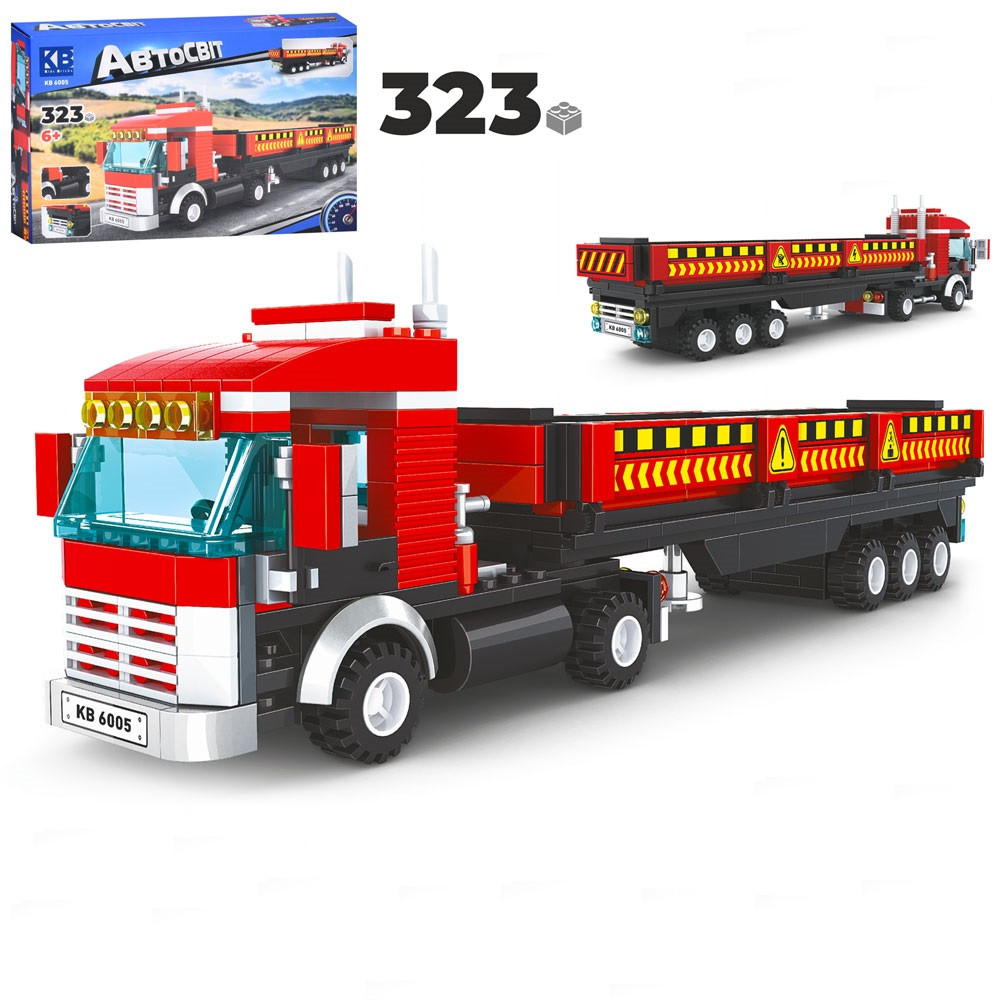 Дитячий конструктор трейлер Limo Toy KB 6005 323 шт.