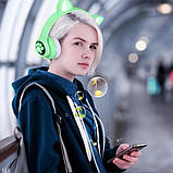 Бездротові навушники cat ear Cat VZV 23M Навушники світяться котячі вушка з вушками котика WS-14, фото 2