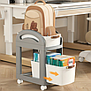 Стелаж етажерка на колесах для зберігання будь-яких речей має 2 висувні ящики, фото 2