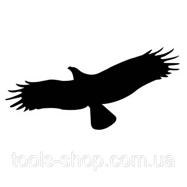 Наклейка на скло відлякувач птахів із матової самоклейної плівки, фото 1