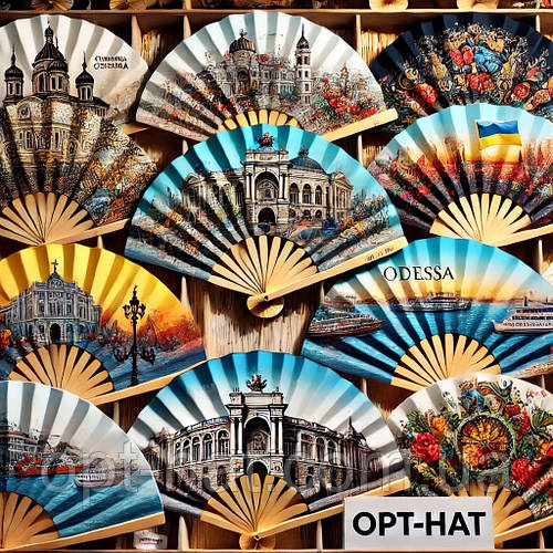 Віяла з Одеською символікою оптом