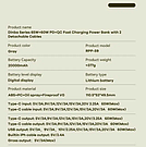 Power bank Remax RPP-59 20000 mAh 65W+60W PD+QC + кабель Type-C / Lightning сірий, фото 4