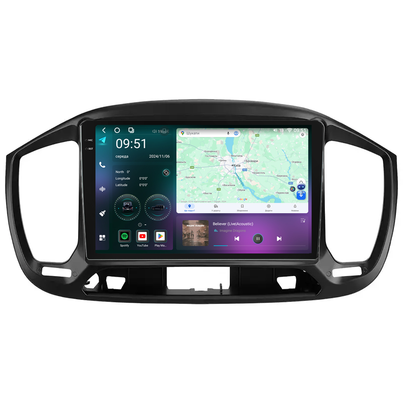 Штатная магнитола Mekede M7 Plus Fiat Uno (2014-2020) CarPlay QleD