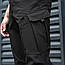 Костюм чоловічий soft shell демісезонний на флісі куртка штани зимовий комплект Static чорно-сірий, фото 5