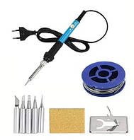Паяльник електричний з регулюванням температури 60W 220V і 6 жал