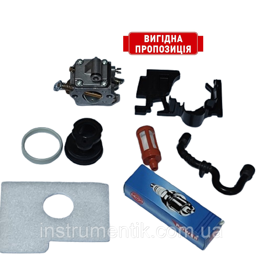 Карбюратор ANABA комплект паливної системи для бензопил MS 180, фото 1