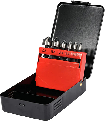 Набор зенковок конических по металлу YATO HEX-1/4