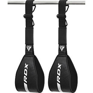 Петлі підвісні (петлі Береша) RDX F6 KARA Gym Workout Abs Straps Black/White