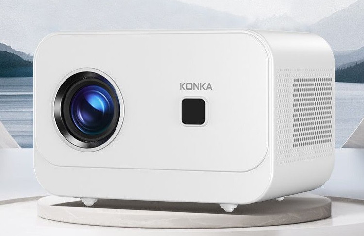 Портативний проектор для дому та офісу Konka C1 720P (1280×720) 200ANSI з Wi-Fi для підключення до телефону, фото 1