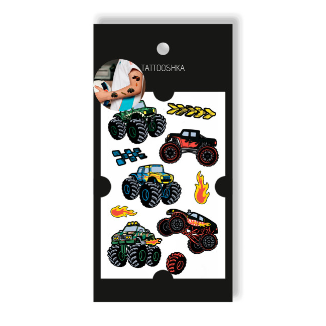 Тату Монстромобілі 12х7 см
