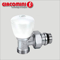 Ручний клапан для радіатора 1/2"х16 Giacomini кутовий