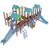 Ігровий комплекс "Фортеця друзів" 1,2 м для вулиці на дитячий майданчик, фото 2