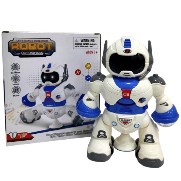 Танцюючий інтерактивний робот, що світиться Robot Light and Music, фото 1
