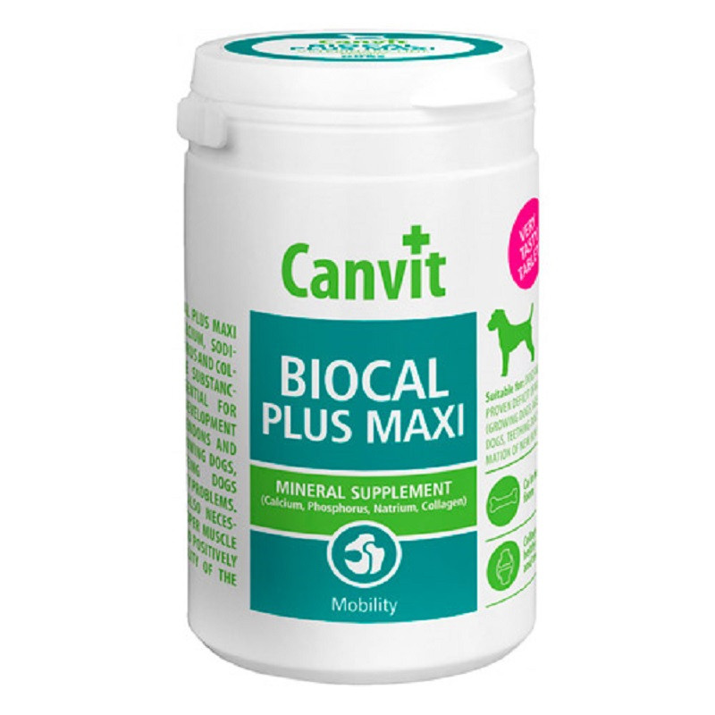 Канвіт Canvit Biocal Plus Maxi for dogs Біокаль плюс максі для собак 230 г 53145
