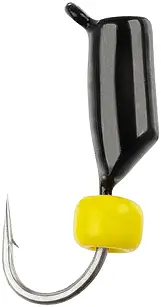 Мормишка вольфрамова Rigabik+Bead 0.35г. Black+Y