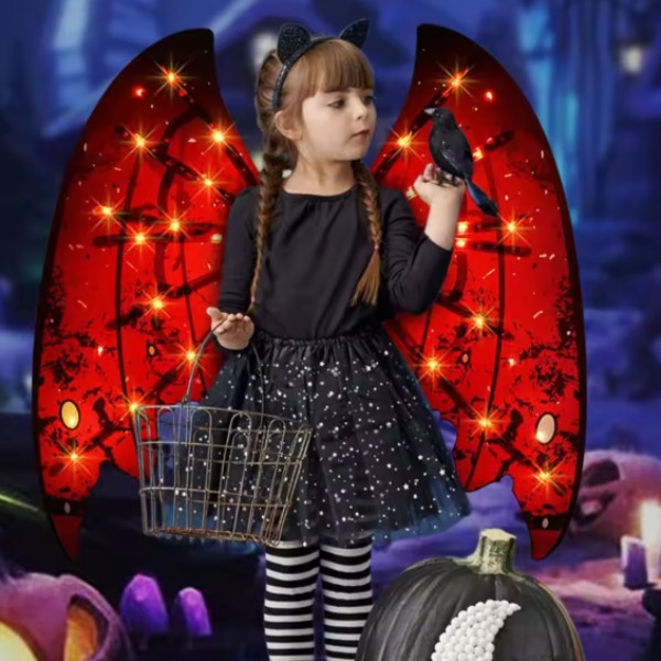 Крила з підсвічуванням інтерактивні Shadow Angel №2 Різнокольорові