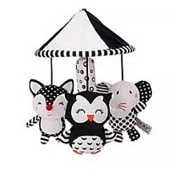 168261-1  Погремушка на коляску чорно-белая