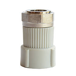 Перехід ППР Ду 32х1" з накидною гайкою