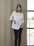 Блуза ошатна для вагітних Pregnant Style Luna 44 біла