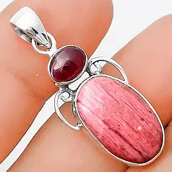 Туліт срібний кулон, 021ПТ