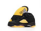 Чоловічі кросівки Nike Air Jordan 5 A Ma Maniere Dusk FD1330-001 Black Yellow, чорно-жовті кросівки найк аір джордан V Retro, фото 3